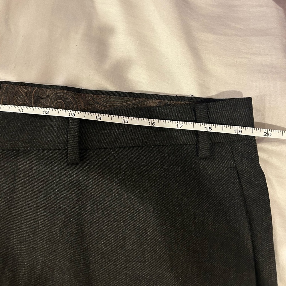 Lauren Ralph Lauren Charcoal Gray Tailored Dress Pants Size 38 - Picture 5 of 14